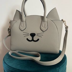faux leather cat bag